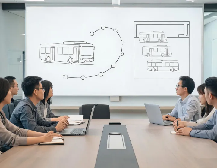 Electric bus route and depot planning board